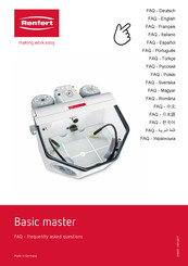 Renfert Basic master Manual Del Usuario