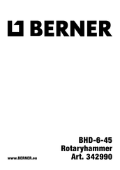 Berner 342990 Traducido De Las Instrucciones Originales