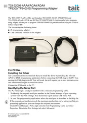 Tait T03-22009-ADAA Manual De Instrucciones