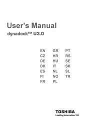 Toshiba dynadock U3.0 Manual Del Usuario