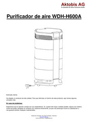 Aktobis WDH-H600A Manual De Instrucciones