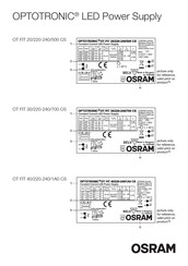 Osram OPTOTRONIC OT FIT 20/220-240/500 CS Manual De Instrucciones