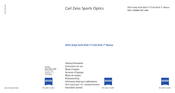 Zeiss Dialyt 7x50 B/GA T Marine Serie Modo De Empleo