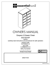 Essential Home 5531301KP Manual Del Propietário