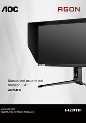 AOC AGON AG254FG Manual Del Usuario