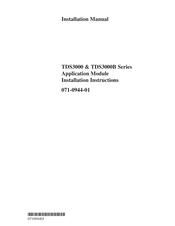 Tektronix TDS3TRG Instrucciones De Instalación