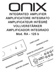 Onix RA - 125 b Guia Del Usuario