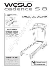 Weslo cadence S 8 Manual Del Usuario