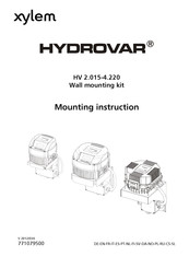 Xylem HYDROVAR Manual De Instrucciones