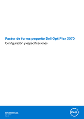 Dell OptiPlex 3070 Configuración Y Especificaciones