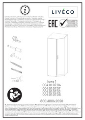 LIVECO 004.01.07.04 004.01.07.07 Instrucciones De Montaje