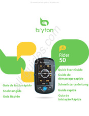 Bryton Rider 50 Guia De Inicio Rapido