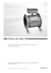 KROHNE TIDALFLUX 4300 F Manual De Instrucciones