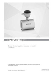 Krohne OPTIFLUX 1000 Manual De Instrucciones