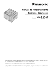 Panasonic KV-S2087 Manual De Funcionamiento