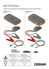 Osram BATTERYstart 300 Manual Del Usuario