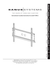 Sanus Systems VMPL2 Instrucciones De Armado