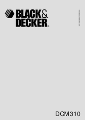 Black and Decker DCM310 Manual Del Usuario