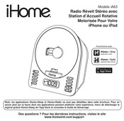 iHome iA63 Manual De Instrucciones