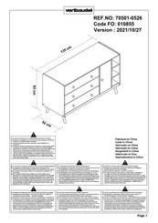 VERTBAUDET 70501-0526 Manual De Instrucciones