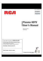 RCA 42PA30RQ Manual De Instrucciones