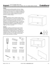Crate&Barrel Aspect Guia De Inicio Rapido
