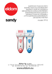 Eldom sandy PP10 Manual De Instrucciones