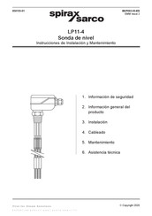 Spirax Sarco LP11-4 Instrucciones De Instalación Y Mantenimiento