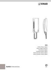 Vimar Elvox Digibus 6204 Manual De Instrucciones