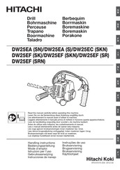 Hitachi Koki DW25EC Manual De Instrucciones