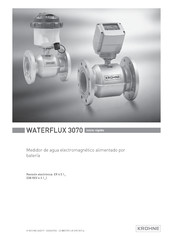 Krohne WATERFLUX 3070 Manual De Instrucciones