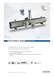 KROHNE OPTISONIC 8300 Hoja De Datos Técnica