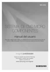 Samsung MM-J430D Manual Del Usuario