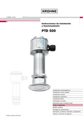 KROHNE PTD 500 Instrucciones De Instalación Y Funcionamiento