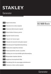 Stanley SG 5600 Basic Manual Del Usuario