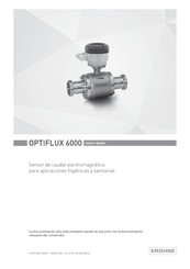 Krohne OPTIFLUX 6000 Inicio Rápido