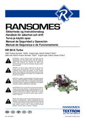 Textron Ransomes HR 9016 Turbo Manual De Funcionamiento