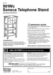 Whittier Wood Furniture 901Wc Instrucciones De Montaje