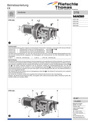 Rietschle Thomas MACRO DTB 340 Instrucciones De Uso