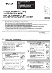 Toto TBV02403 Manual De Instalación
