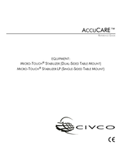 Civco AccuCARE MICRO-TOUCH STABILIZER LP Manual De Instrucciones