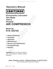 Craftsman 919.166700 Manual Del Usuario