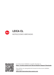 Leica CL Instrucciones Abreviadas