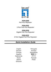 Level One POR-0200 Guía De Instalación Rápida