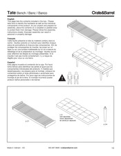 Crate&Barrel Tate Guia De Inicio Rapido