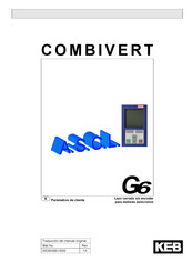 KEB COMBIVERT G6 Parámetros De Cliente