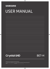 Samsung Crystal UHD BE75T-H Manual Del Usuario