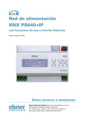 elsner elektronik KNX PS640+IP Manual De Instrucciones