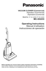 Panasonic MC-GG233 Instrucciones De Operación