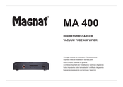 Magnat MA 400 Notas Importantes Sobre La Instalación / Certificado De Garantía